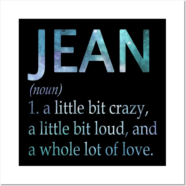 Jean Wall Art by Ban Guns Not Books- Typography fullcolor